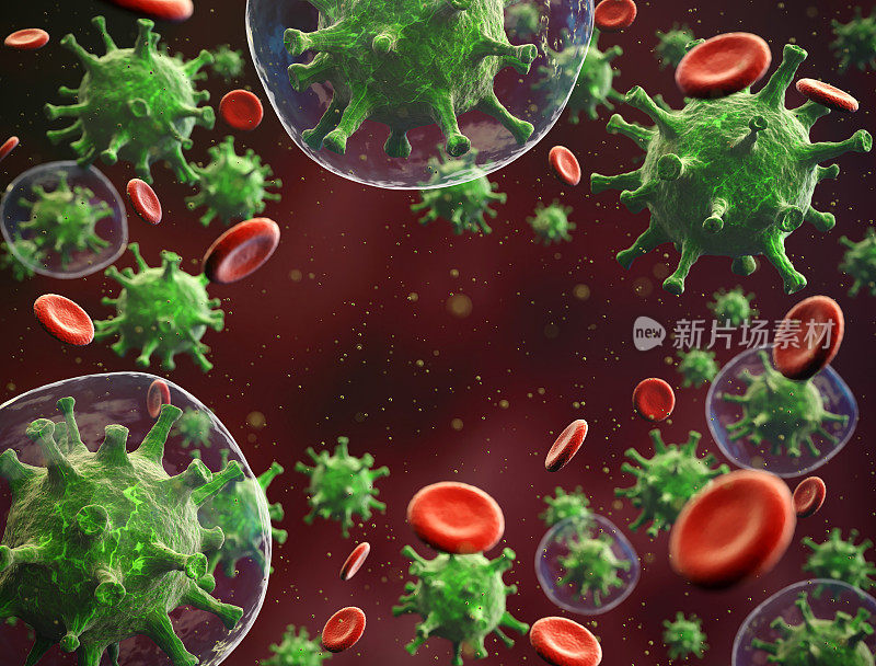 病毒细胞与红细胞混合