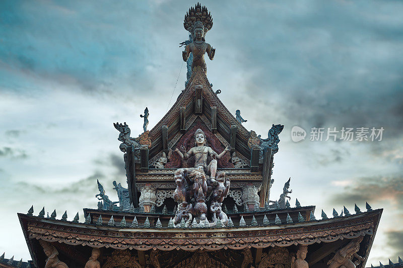泰国芭堤雅真理圣殿