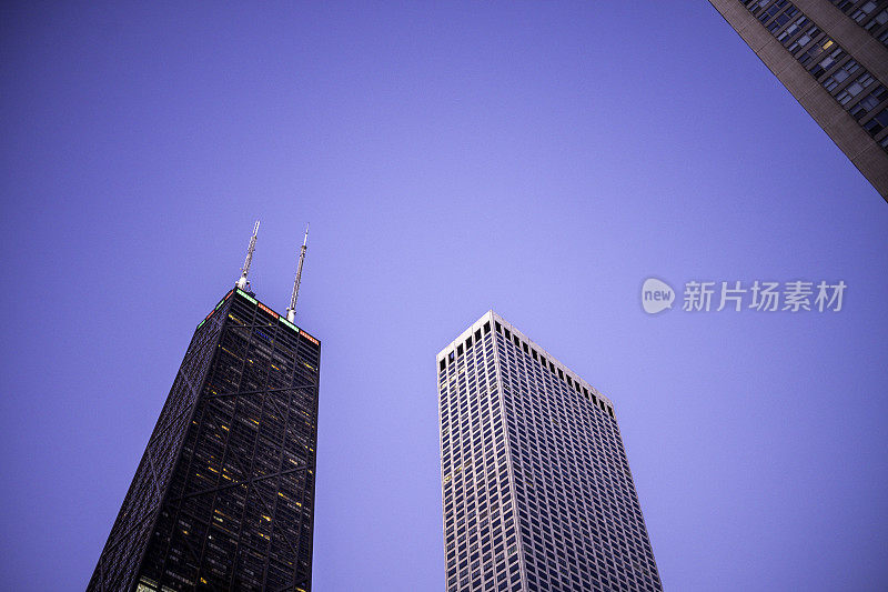 芝加哥天际线摩天大楼