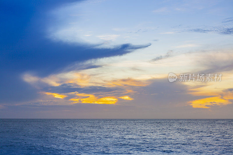 印度洋日落，留尼汪岛
