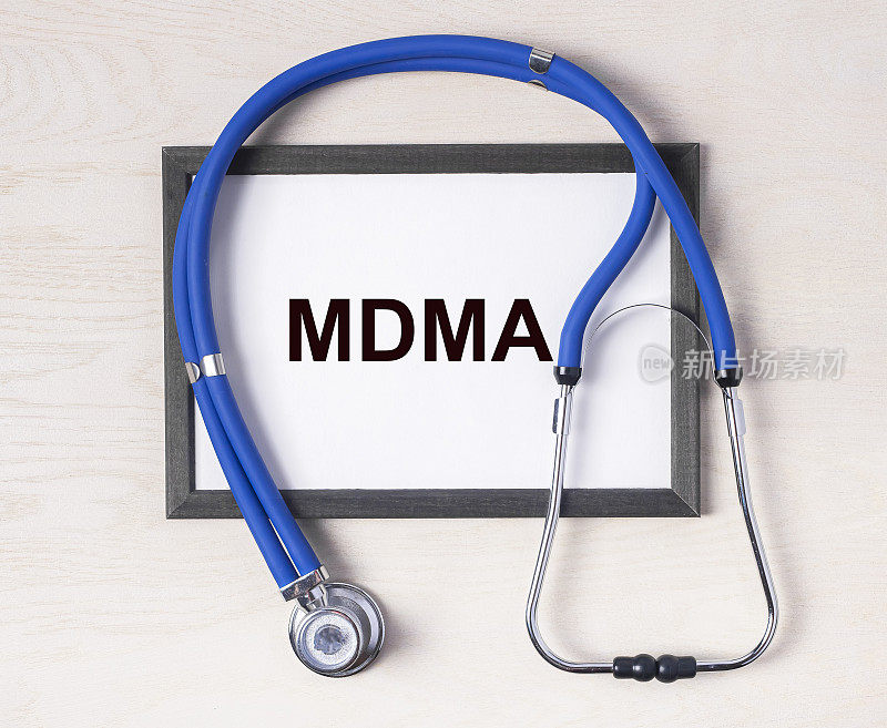 MDMA缩略词。医学概念图