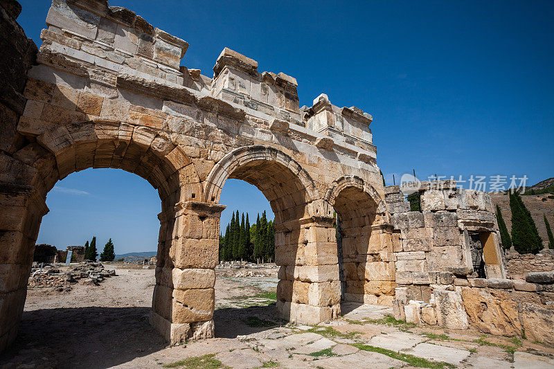 希拉波利斯古城在Pamukkale