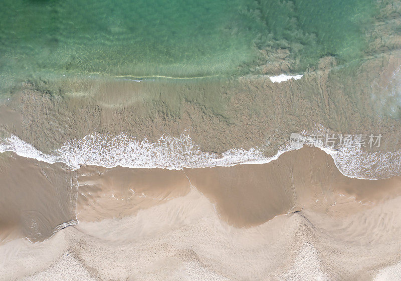 海浪的鸟瞰图