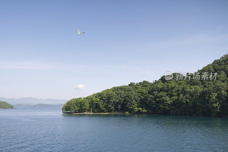 日本北海道Iburi县的Toya湖