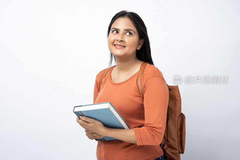 女大学生股票照片的肖像