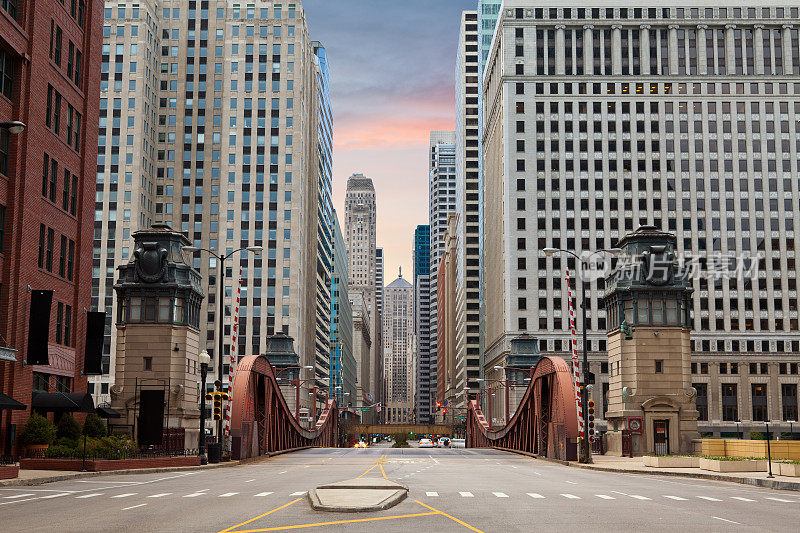 芝加哥的街道。