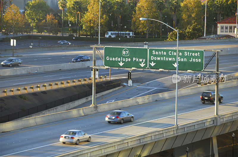 加州圣何塞的高速公路运输