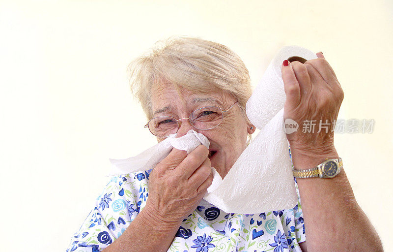 老年-感冒和流感的季节