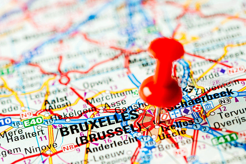 欧洲城市地图系列:布鲁塞尔