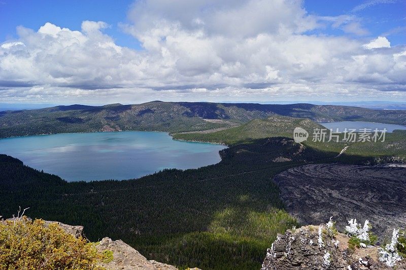 俄勒冈州的火山湖