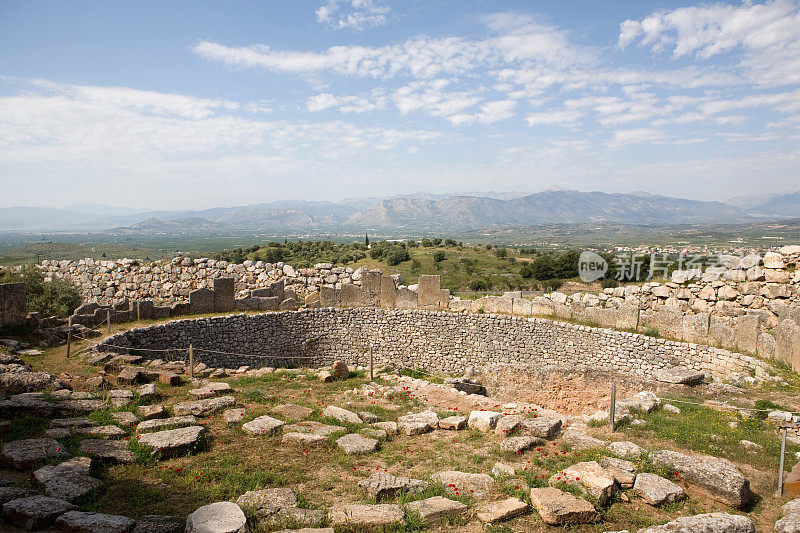 希腊迈锡尼的考古遗址
