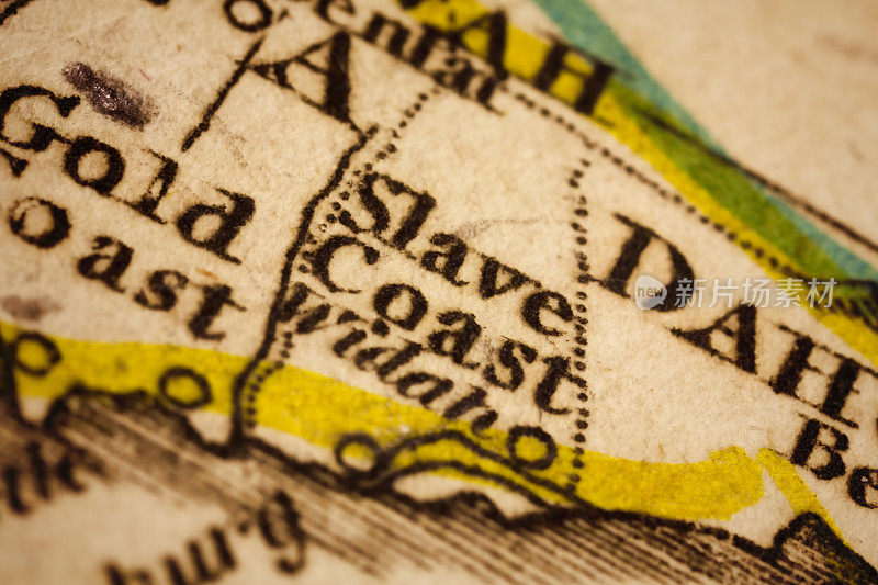 古地图上的西非奴隶海岸