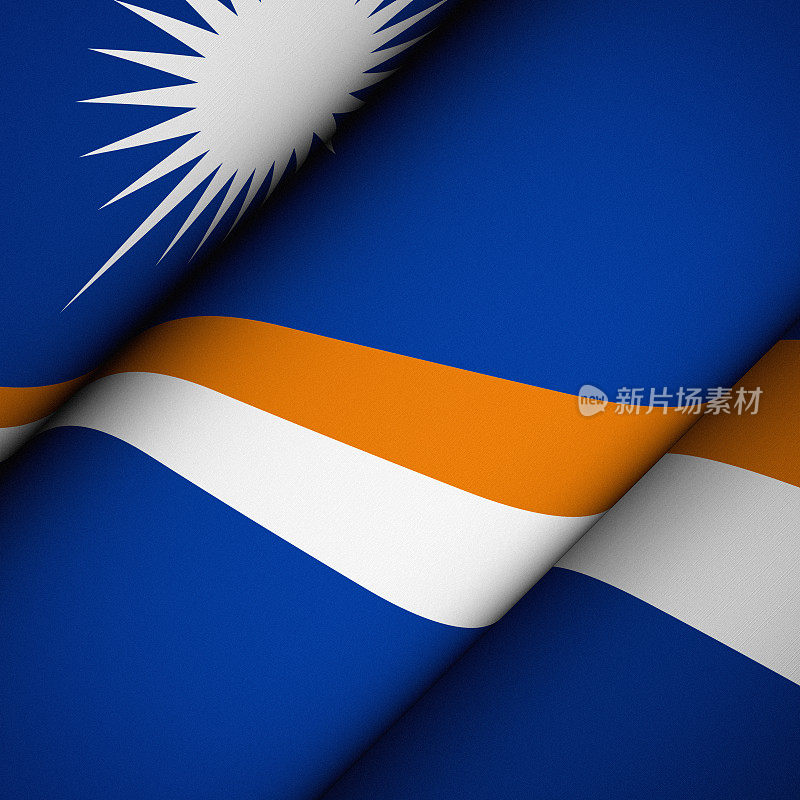 马绍尔群岛的标志性旗帜