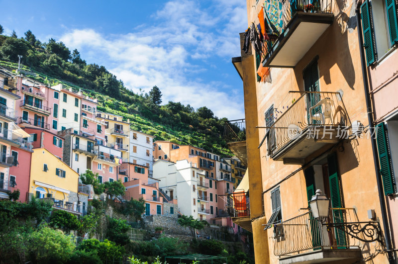 阳台的Manarola