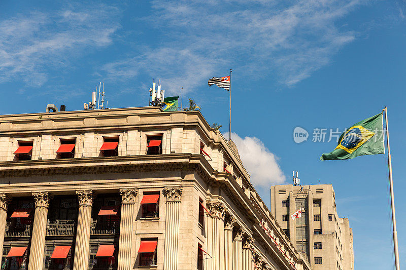 巴西圣保罗市中心的Anhangabau山谷