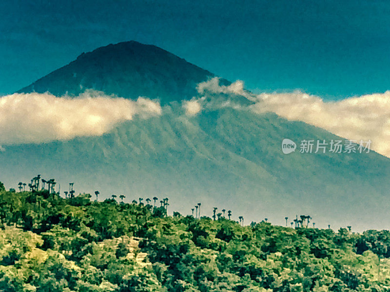 阿贡活火山，巴厘岛，印度尼西亚