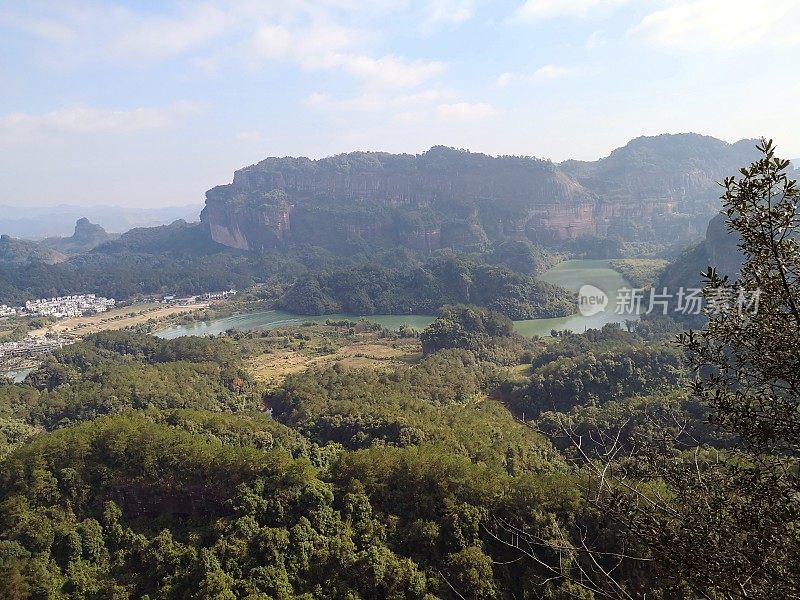 中国广东省丹霞山的景观