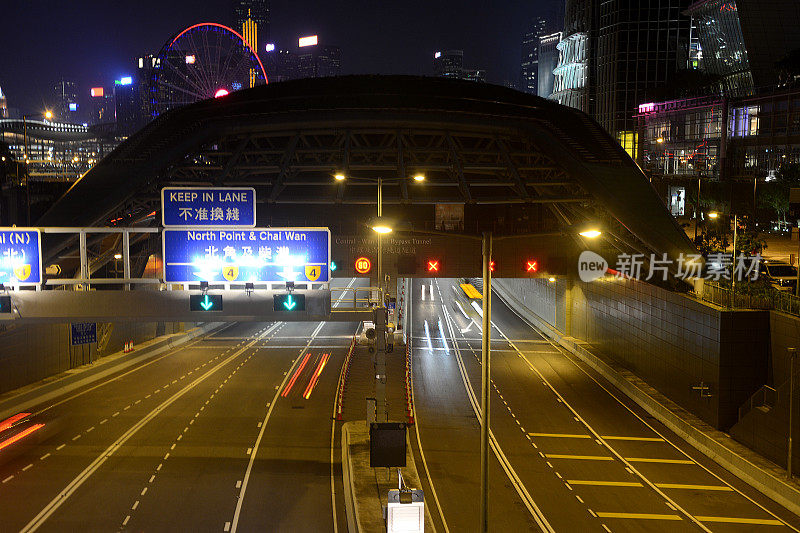 香港中环至湾仔绕道隧道的速度调整