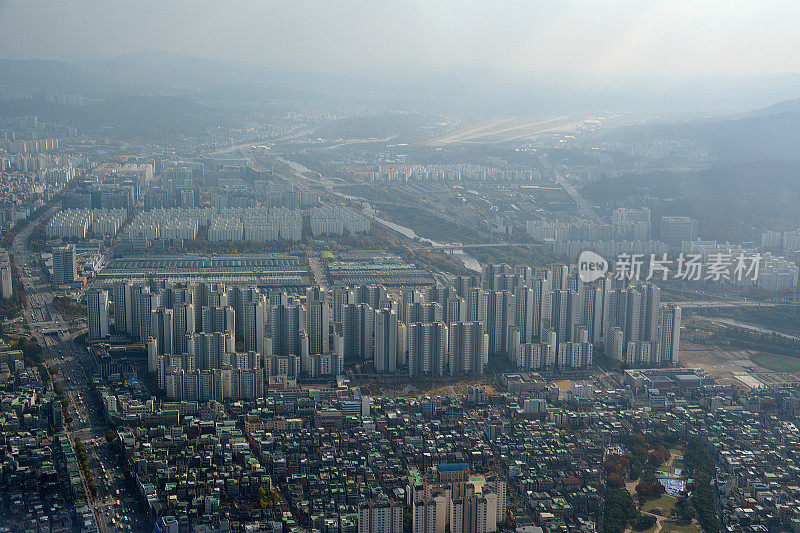 首尔城市景观，韩国