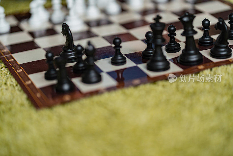 近距离的象棋棋盘游戏