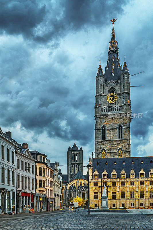 比利时根特的钟楼钟楼