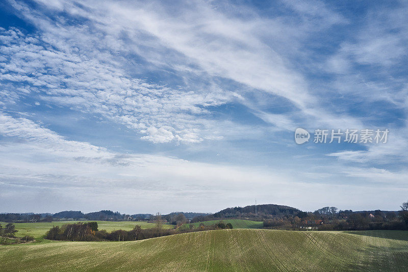 丹麦的秋天风景