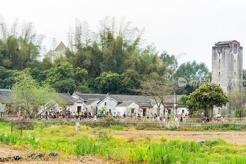 中国传统建筑，中国深圳观澜客家土楼。