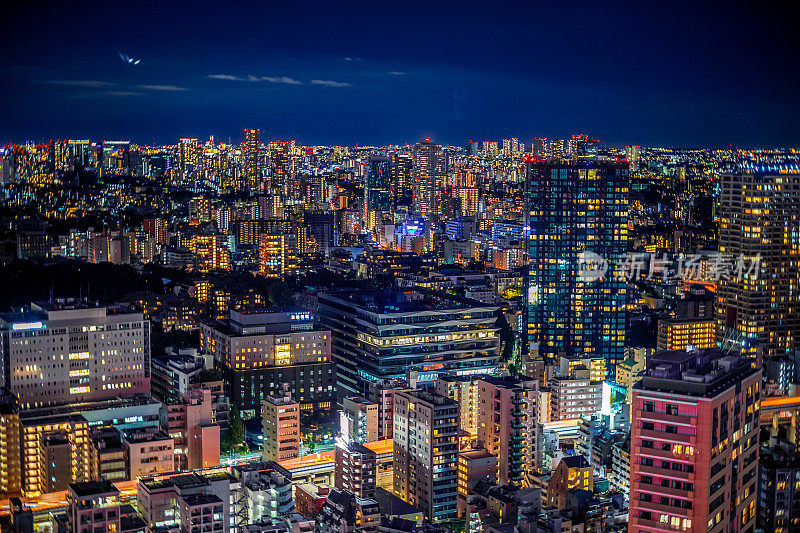 从东京塔看到的东京夜景