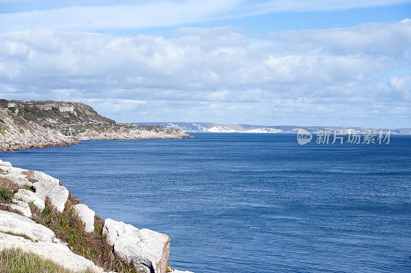 东海岸，波特兰岛，多塞特，英格兰。