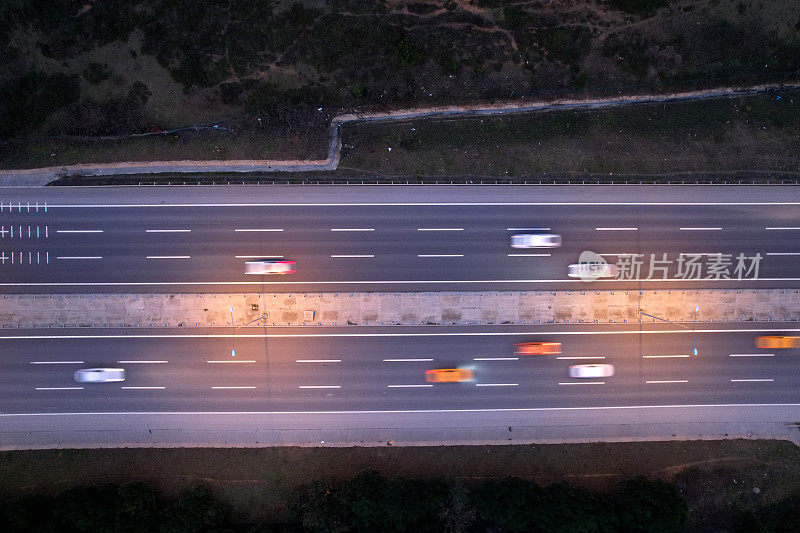 公路鸟瞰图