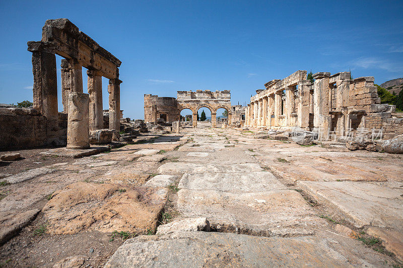 希拉波利斯古城在Pamukkale