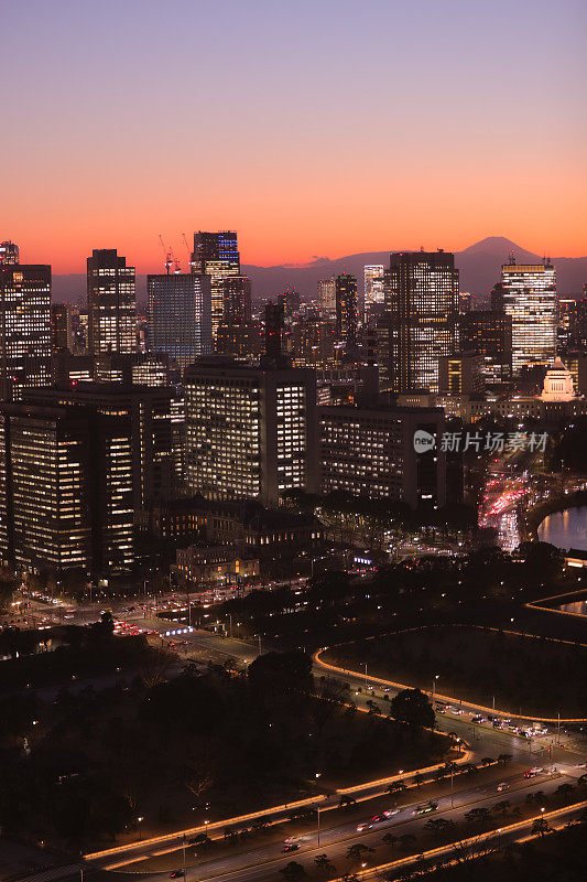 富士山和东京市景