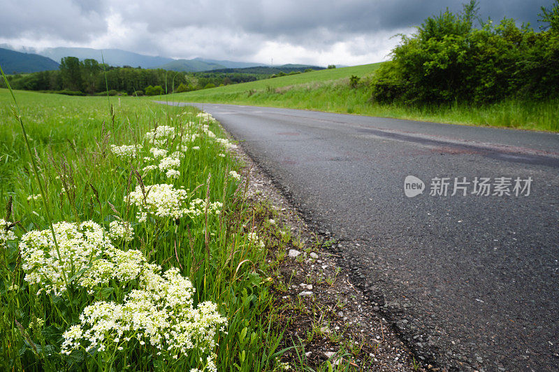 空无一人的道路