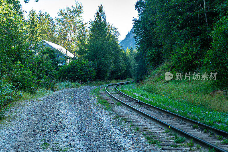 美国阿拉斯加州怀特山口山顶游览列车。