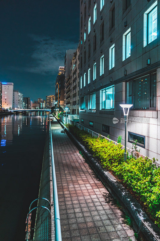 东京柴浦的夜景