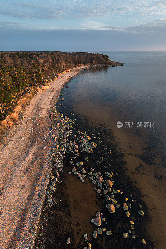 Vidzeme石质海滨