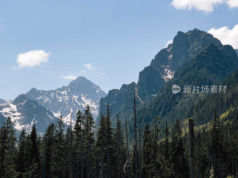 扎科帕内照片，波兰塔特拉山脉的风景。马洛波尔斯基省国家公园。