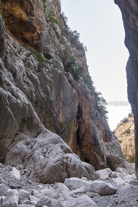 Gorropu峡谷，位于意大利撒丁岛中东部的Supramonte地区