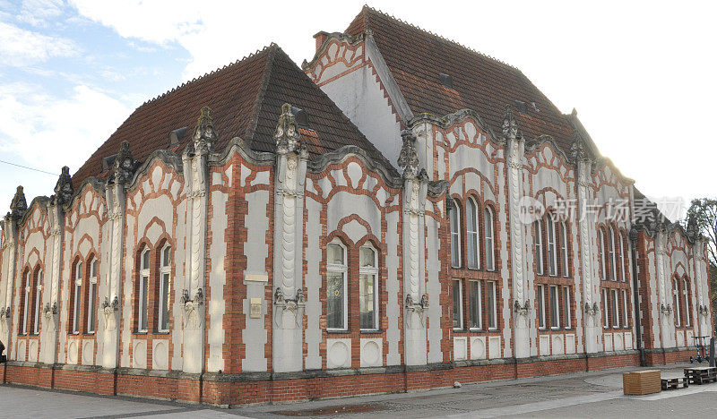 旧赌场的历史新艺术建筑，Medjimurje地区。工会大厦是1903年以匈牙利新艺术风格用商人资金建造的