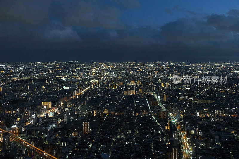 大阪夜景，日本