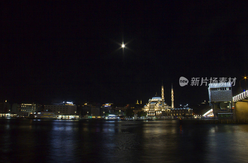 从加拉塔俯瞰伊斯坦布尔的夜景