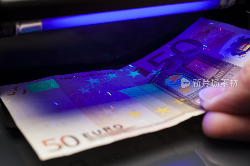 货币测试-侦测欧洲欧洲货币假支票