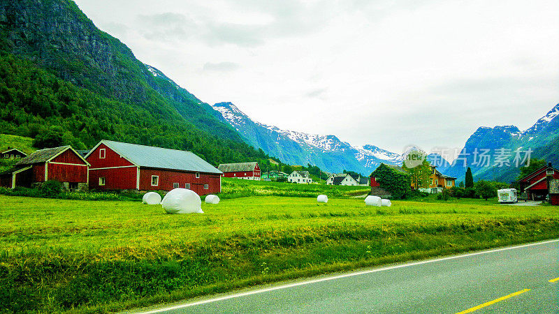 挪威奥尔登的阿尔卑斯农场建筑