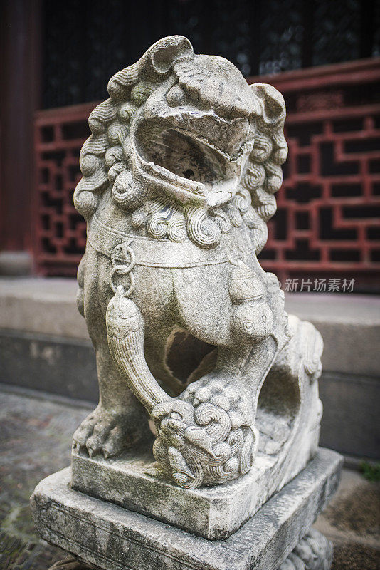 中国的狮子雕像