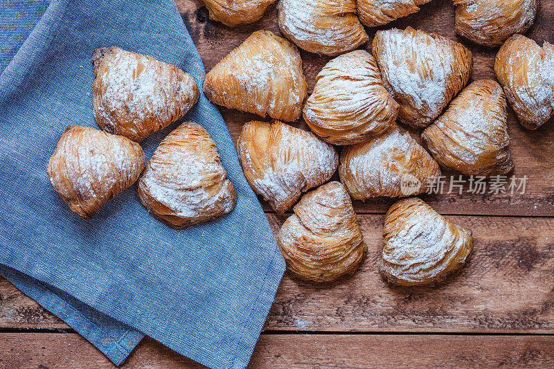 那不勒斯Sfogliatelle”