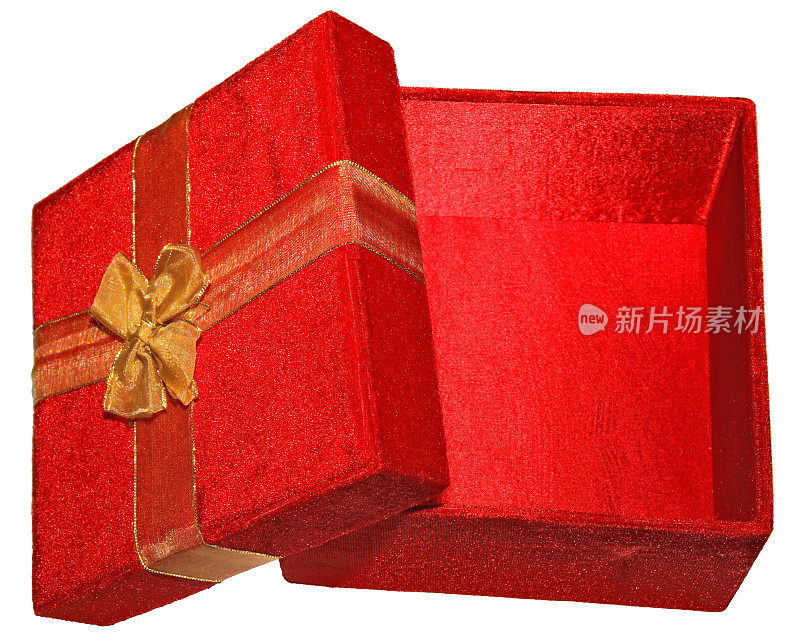 红礼品盒打开