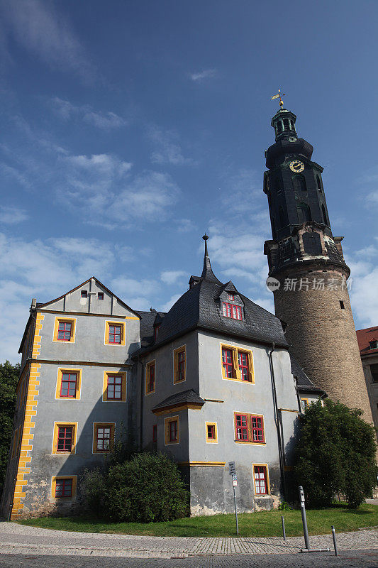 魏玛的建筑和城堡塔