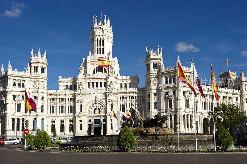 马德里一座美丽的西班牙建筑