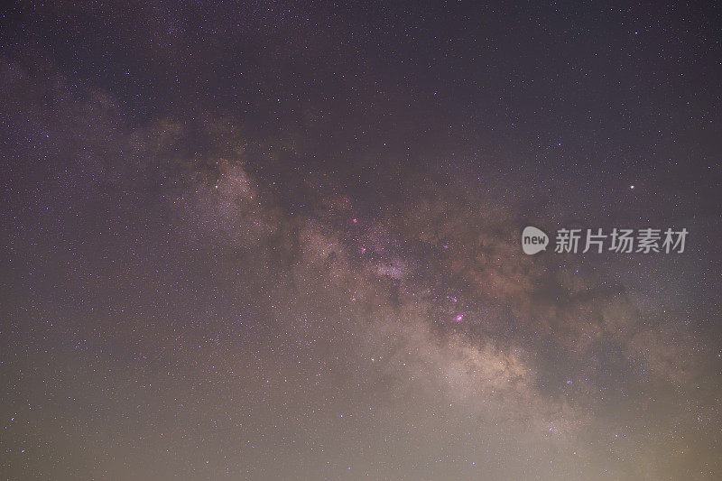 夜景银河系背景