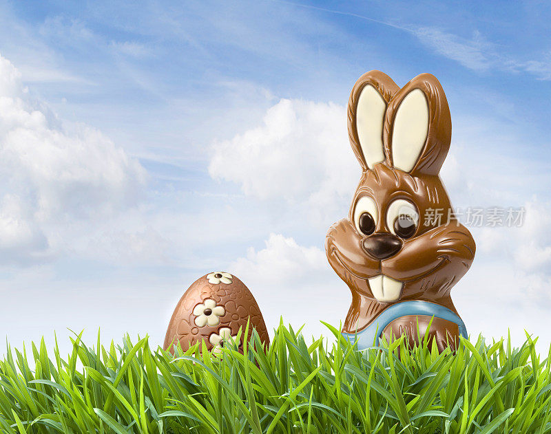 巧克力彩蛋复活节兔子…